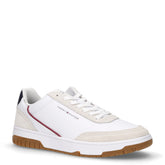 Sneaker in pelle ed ecopelle bianco beige | Boscaini Scarpe