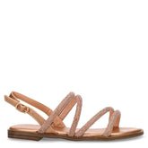 Sandalo da bambina con strass rosegold | Boscaini Scarpe