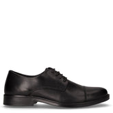 Stringata in pelle nero | Boscaini Scarpe