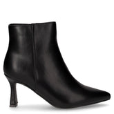 Tronchetto a punta in ecopelle con zip nero | Boscaini Scarpe