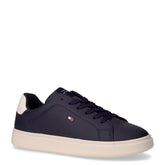 Sneaker in ecopelle bambino blu off white | Boscaini Scarpe