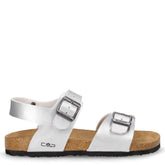 Raisho sandalo in ecopelle bambina argento | Boscaini Scarpe