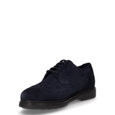 Ottavio stringata casual in pelle stile inglese navy | Boscaini Scarpe
