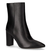 Tronchetto a punta in ecopelle con zip nero | Boscaini Scarpe