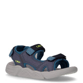 Strolly sandalo sportivo in ecopelle e tessuto tecnico blu petrolio | Boscaini Scarpe