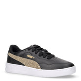 Court Lally Topcat sneaker in ecopelle nero beige | Boscaini Scarpe