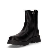 Stivaletto da ragazza in ecopelle con zip laterale nero | Boscaini Scarpe