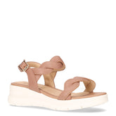 Sandalo con zeppa bianco beige | Boscaini Scarpe