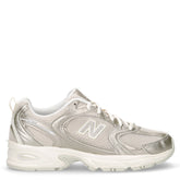 530 sneaker in ecopelle e tessuto oro metallizzato | Boscaini Scarpe