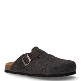 Bobo ciabatta in feltro e pelle antracite | Boscaini Scarpe