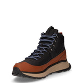 Fire&Camping Winter mid polacchino sportivo in tessuto e pelle nero | Boscaini Scarpe