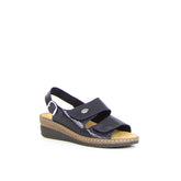 Sandalo con zeppa blu | Boscaini Scarpe