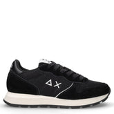 Ally Glitter Textile sneaker in tessuto e pelle nero | Boscaini Scarpe