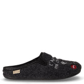 Ormi ciabatta in tessuto nero | Boscaini Scarpe