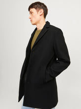Cappotto classico in tessuto nero | Boscaini Scarpe
