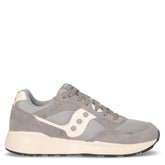 Eclipse sneaker in pelle e tessuto grigio crema | Boscaini Scarpe