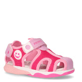 Sandalo in tessuto ed ecopelle bambina fuxia rosa | Boscaini Scarpe
