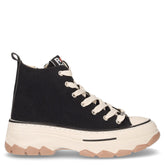 Sneaker in ecopelle con platform nero | Boscaini Scarpe