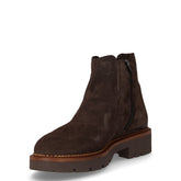 Stivaletto in pelle con zip fumo | Boscaini Scarpe