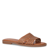 Ciabatta in ecopelle traforata con borchie marrone - TOO LIKE | Boscaini Scarpe