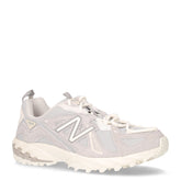 610 sneaker in pelle e tessuto grigio | Boscaini Scarpe