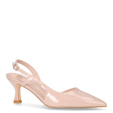 Slingback con tacco in ecopelle rosa | Boscaini Scarpe