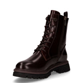 Anfibio in ecopelle con zip caffè | Boscaini Scarpe