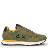 Tom Solid sneaker in tessuto e pelle militare | Boscaini Scarpe