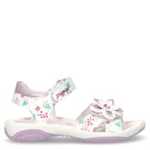 Sandalo in pelle bambina bianco rosa | Boscaini Scarpe