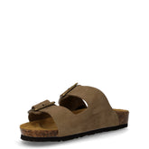 Ciabatta in pelle kaki | Boscaini Scarpe