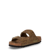 Arizona ciabatta in pelle kaki | Boscaini Scarpe