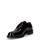 Stringata in pelle nero | Boscaini Scarpe