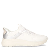 Plummery Plus sneaker in tessuto bianco argento | Boscaini Scarpe