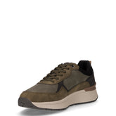 Sneaker in ecopelle kaki | Boscaini Scarpe