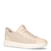 Flextride sneaker slip on in ecopelle e tessuto taupe papiro | Boscaini Scarpe