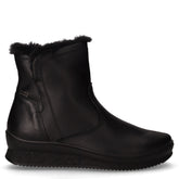 Stivaletto caldo in pelle con zip nero | Boscaini Scarpe