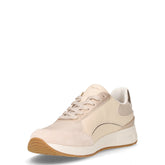 Bulmya sneaker in ecopelle e tessuto oro papiro | Boscaini Scarpe