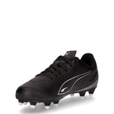 Vitoria II fg scarpa da calcio da bambino in ecopelle nero | Boscaini Scarpe