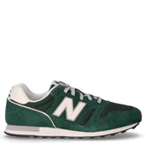 373 sneaker in pelle e tessuto verde | Boscaini Scarpe