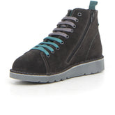 Polacchino con zip fumo petrolio | Boscaini Scarpe