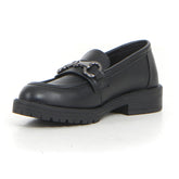 Mocassino con staffa nero | Boscaini Scarpe