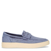 Zeb Loafer mocassino in tessuto navy | Boscaini Scarpe