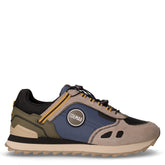 Travis Sport Trek sneaker in tessuto e pelle blu nero verde militare | Boscaini Scarpe