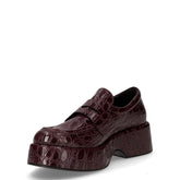 Mocassino chunky in ecopelle con platform bordò kokki | Boscaini Scarpe