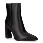 Tronchetto a punta in ecopelle con zip nero | Boscaini Scarpe