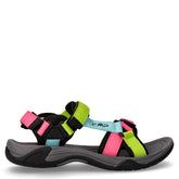 Hamal sandalo da hiking in tessuto bambina verde rosa | Boscaini Scarpe