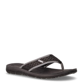 Infradito in tessuto nero grigio | Boscaini Scarpe