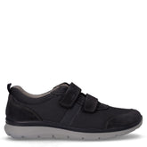 Scarpa sportiva in pelle e tessuto blu scuro | Boscaini Scarpe