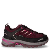Rigel 2.0 Low scarpa da trekking in pelle e tessuto bambina nero bordeaux rosa | Boscaini Scarpe