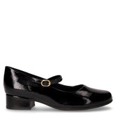 Mary Jane in ecopelle vernice con cinturino nero | Boscaini Scarpe